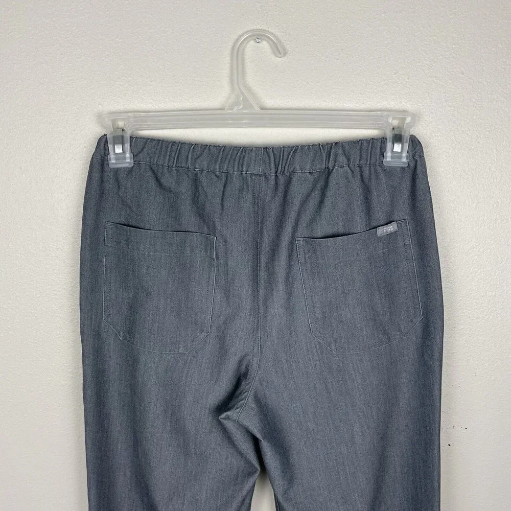 Figs Pisco Scrub Pants Mens XS Graphite Grey Elastic Waist Drawstring Pockets